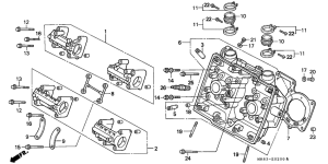VFR400R Головка цилиндров