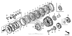 VT750C2B Сцепление