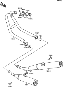 EX250 Глушитель