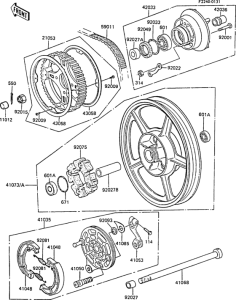 EX305 Задняя ступица колеса
