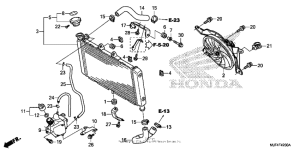 CTX700N DCT Радиатор