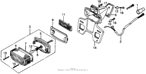 XL500R Xl500r taillight 82