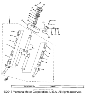 MJ50 Передняя вилка