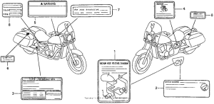 VT1100T Лейбл предостережения