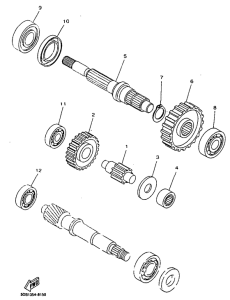YP125R Трансмиссия