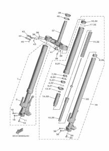 XP530-A Передняя вилка