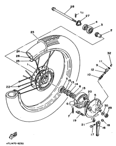 RX100 Переднее колесо