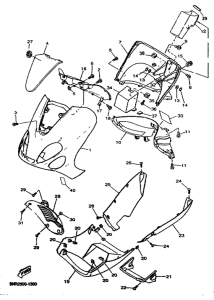 YP125D Обтекатель 1