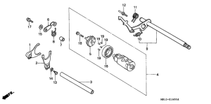 VT600C Вилка переключения передач