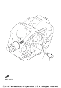 XVS950CT Масляный фильтр