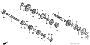 NX250 Трансмиссия