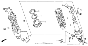 CB650SC Rear shock absorber 85