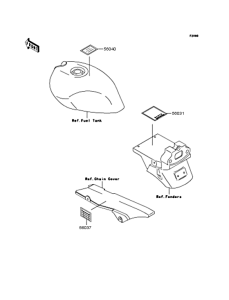 ZR250 Наклейки