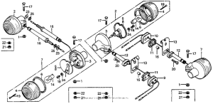 CB125S Turn signal 76,78
