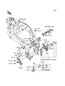 ZX600 Рама ,крепежные детали
