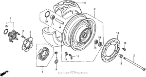 GL1500CF Переднее колесо