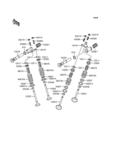 KLE500 Клапана