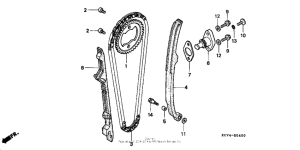 XR400R Цепь ГРМ