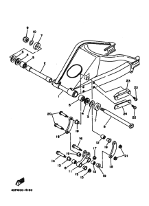TZ250 Задний рычаг и подвеска