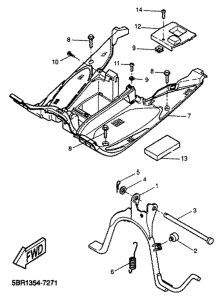 YQ50 Stand. footrest