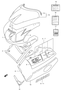 GSX-R400 Cowling body