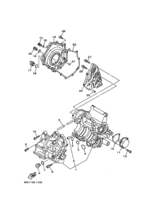 TZ250 Картер двигателя
