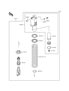  Абсорбер удавный в сборе задний