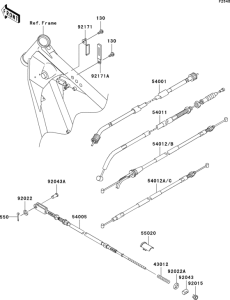 BN125 Тросы управления