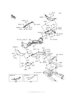 EX300 Side Covers / chain Cover (Bgf / bgfa)