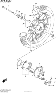 DR-Z70 Переднее колесо