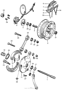 CA95 Переднее колесо