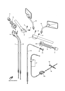SRX400 ｽﾃｱﾘﾝｸﾞﾊﾝﾄﾞﾙ. ｹｰﾌﾞﾙ