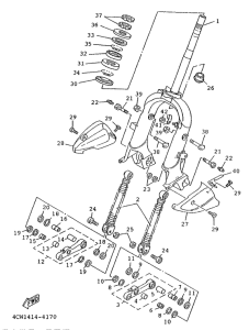 XC125 Передняя вилка