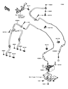 ZR1000 ブレーキパイピング