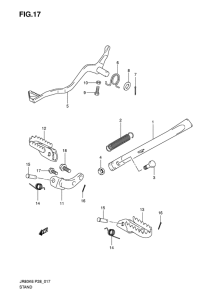 JR80 Stand - footrest