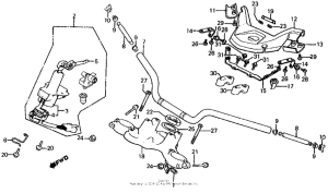 CX650 Handlebar + top bridge + key set