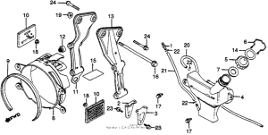 GL500I Radiator shroud + reserve tank