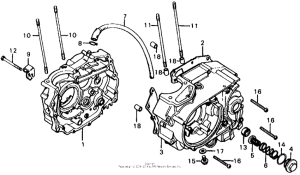 XL125 Картер двигателя