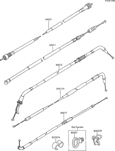 ZX600 Тросы управления