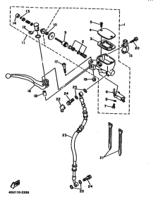 XJ600S XJ600SD Передний тормозной цилиндр