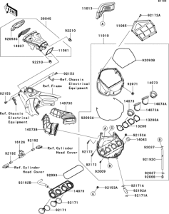 ZX1000 Воздушный фильтр
