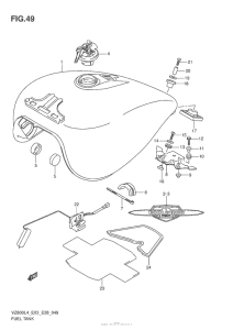 VZ800 Fuel Tank (Vz800L4 E33)