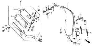 CR125R Глушитель