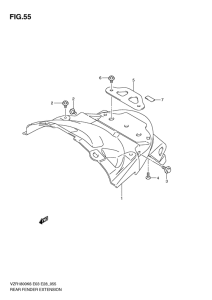 VZR1800 Заднее крыло extension