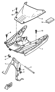 CW50RS Support repose pied