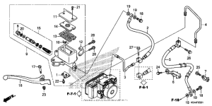 NSS300 (ABS) Front brake master cylinder (nss300a)