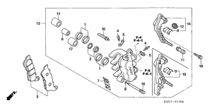 NSS250EX Передний суппорт