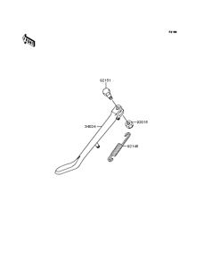 VN250 Подножка