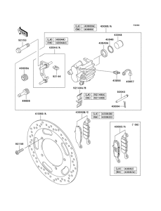 VN1600 Передний суппорт
