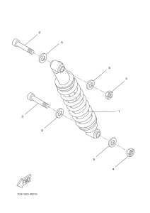 DT50RSM Rear arm & suspension